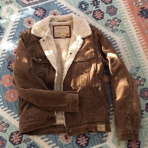 Corduroy Jacket | brown | fleece